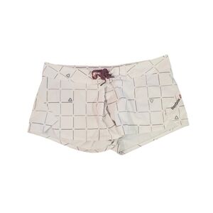 Reebok Crossfit Women's White Board‎ Training Workout Shorts Medium